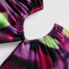 Bedruckter Badeanzug mit Cut-outs
