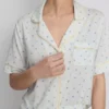 Bedruckter kurzer Boyfriend-Schlafanzug