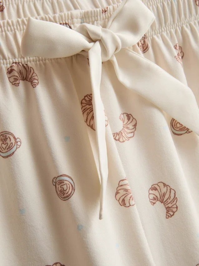 Bedruckter Shorty-Schlafanzug