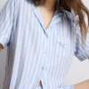 Bedruckter Shorty-Schlafanzug im Boyfriend-Stil