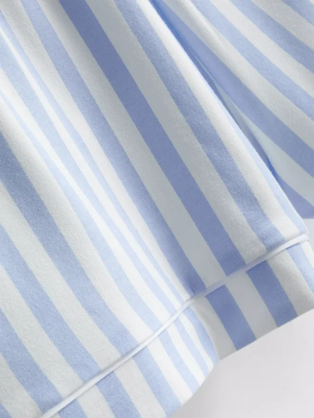 Bedruckter Shorty-Schlafanzug im Boyfriend-Stil