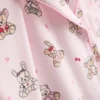 Bedruckter Teddy-Boyfriend-Shorty-Schlafanzug
