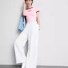 Bedrucktes Baumwoll-Baby-T-Shirt mit Ringer-Schnitt