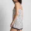 Bedrucktes Cami-Top-und-Shorts-Schlafanzug-Set