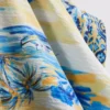 Bedrucktes Midi-Strandkleid im Wickelstil