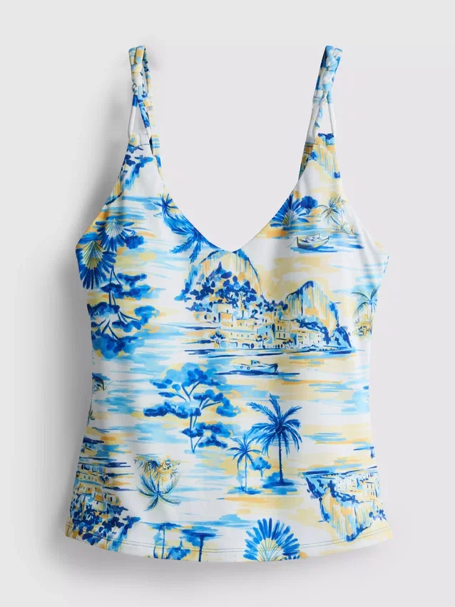 Bedrucktes Tankini-Oberteil