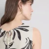 Bedrucktes Tanktop aus Baumwollmischung