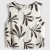Bedrucktes Tanktop aus Baumwollmischung