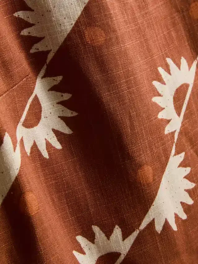 Bedrucktes Tanktop aus Baumwollmischung