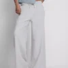 Bequeme Jogginghose aus Baumwollmischung mit weitem Bein
