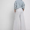 Bequeme Jogginghose aus Baumwollmischung mit weitem Bein