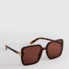 Übergrosse quadratische Sonnenbrille