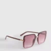 Übergrosse quadratische Sonnenbrille