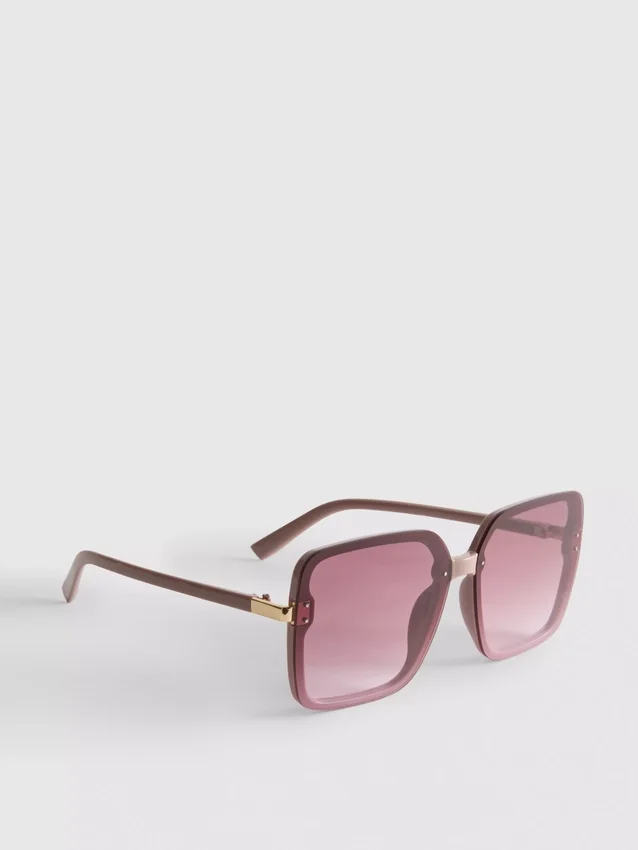 Übergrosse quadratische Sonnenbrille