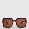 Übergrosse quadratische Sonnenbrille