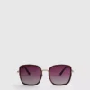 Übergrosse quadratische Sonnenbrille