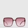 Übergrosse quadratische Sonnenbrille
