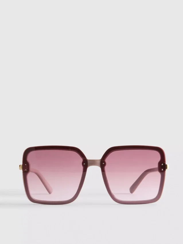 Übergrosse quadratische Sonnenbrille