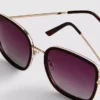 Übergrosse quadratische Sonnenbrille