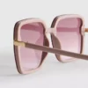 Übergrosse quadratische Sonnenbrille