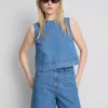 Bermuda-Shorts aus Baumwoll-Denim