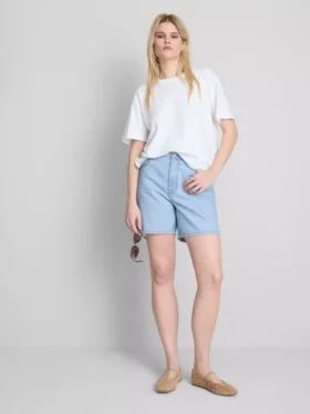 Bermuda-Shorts aus Baumwoll-Denim