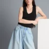 Bermuda-Shorts aus Baumwoll-Denim