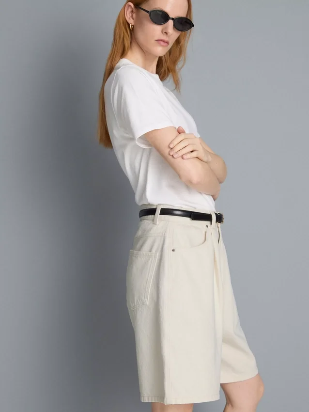 Bermuda-Shorts aus Baumwoll-Denim