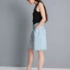 Bermuda-Shorts aus Baumwoll-Denim