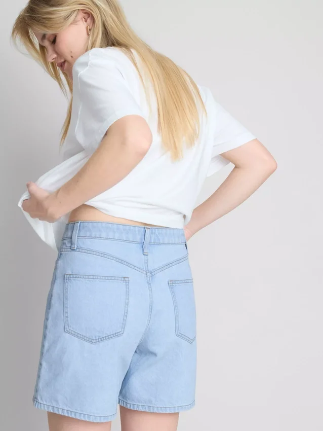 Bermuda-Shorts aus Baumwoll-Denim