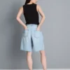 Bermuda-Shorts aus Baumwoll-Denim