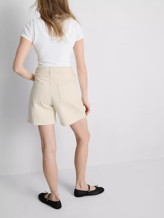 Bermuda-Shorts aus Baumwoll-Denim