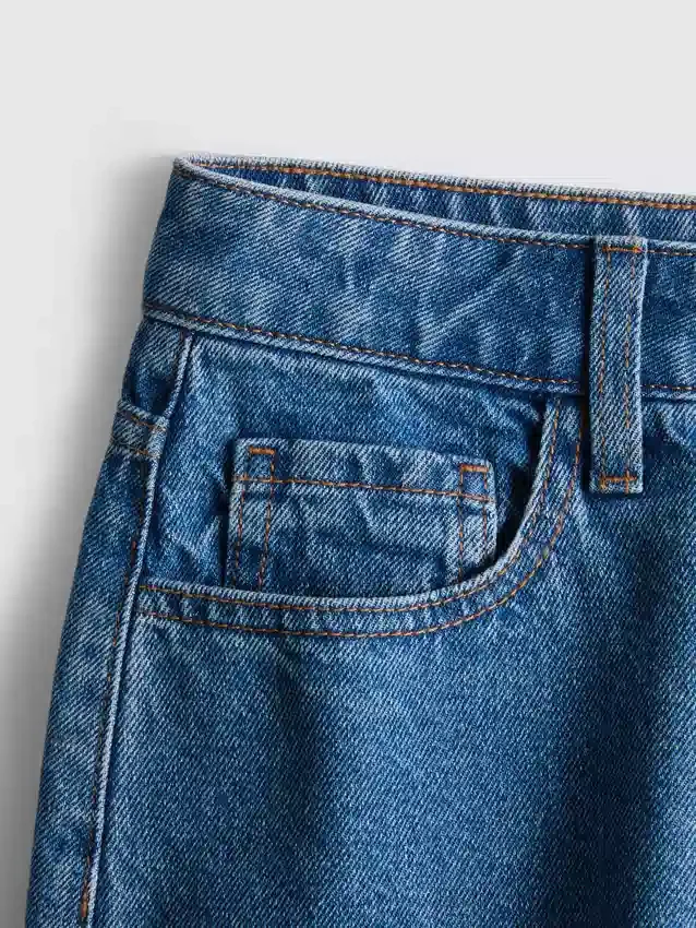 Bermuda-Shorts aus Baumwoll-Denim