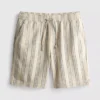 Bermudashorts mit strukturierten Streifen