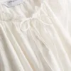 Bestickte Bluse mit Ballonärmeln