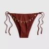 Bikini-Hösli mit Kettenverzierung und seitlichen Bindebändern