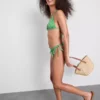 Bikini-Hösli mit seitlichen Bändern im Gingham-Muster