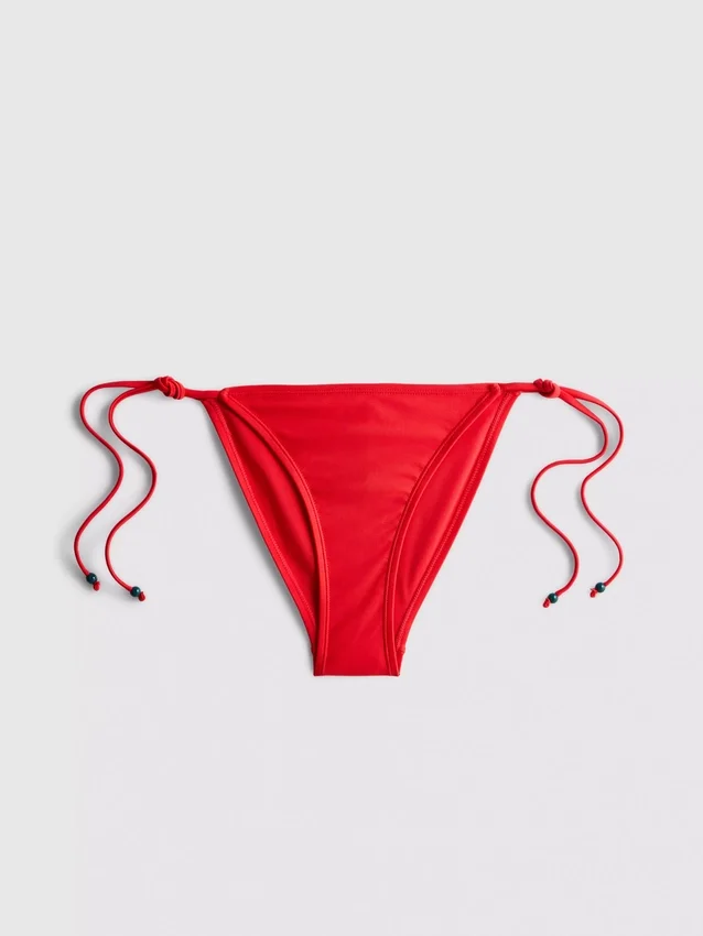 Bikini-Hösli mit seitlicher Schnürung im Tukan-Design
