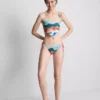 Bikini-Oberteil mit Bandana-Print und landschaftlichem Motiv