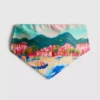 Bikini-Oberteil mit Bandana-Print und landschaftlichem Motiv
