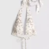 Bikini-Oberteil mit Halterneck und Bandana-Print