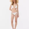 Bikini-Oberteil mit Häkelverzierung und Perlen
