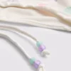 Bikini-Unterteil mit Muschelstickerei und seitlichen Bändern