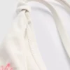 Bikini-Unterteil mit Muschelstickerei und seitlichen Bändern