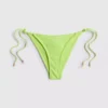 Bikini-Unterteil mit Perlenverzierung und seitlichen Bindebändern
