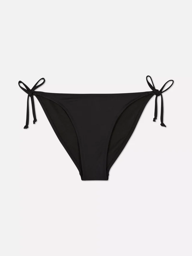 Bikini-Unterteil mit seitlichen Bändern