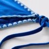 Bikinihösli mit seitlichen Bindebändern und Ziernähten