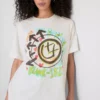Blink 182 Baumwoll-T-Shirt mit grossem Logo in lockerer Passform