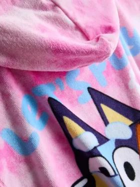 Bluey-Poncho aus Frottee mit Kapuze