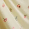 Blumiges, geripptes Schlafanzugoberteil